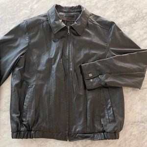 Genuine Leather Jacket Black Large